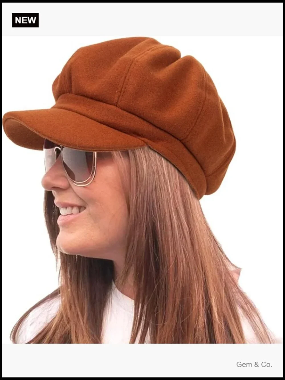 Vintage Newsboy Baker Boy Hat Adjustable Wool Beret for Women